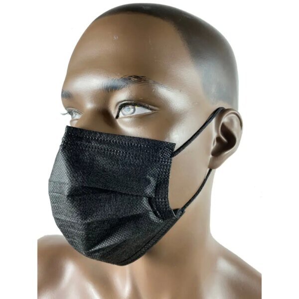 Black Disposable Face Mask 