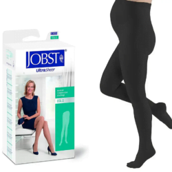 JOBST UltraSheer - Maternity Waist High, Closed Toe